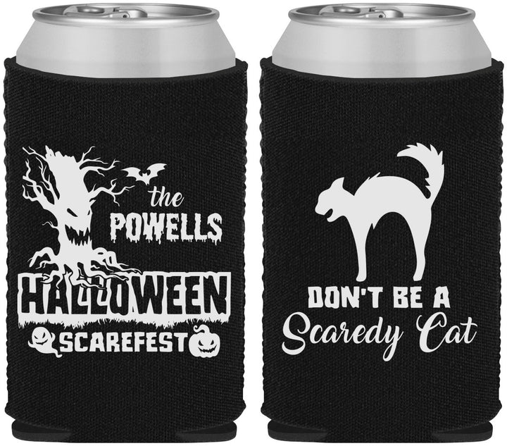 Custom Halloween Neoprene Can Coolers - Scaredy Cat | 250055