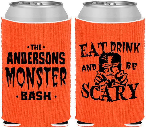 Custom Halloween Neoprene Can Coolers - Werewolf Monster | 250064