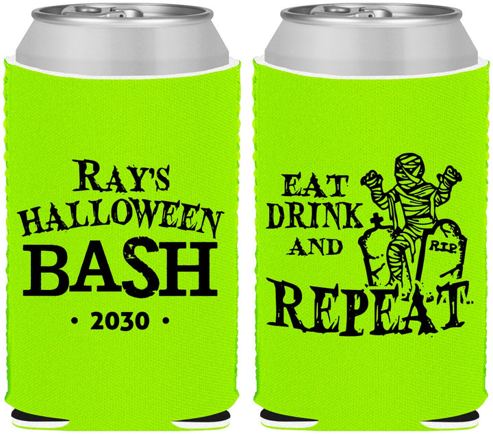 Custom Halloween Neoprene Can Coolers - Mummy | 250066