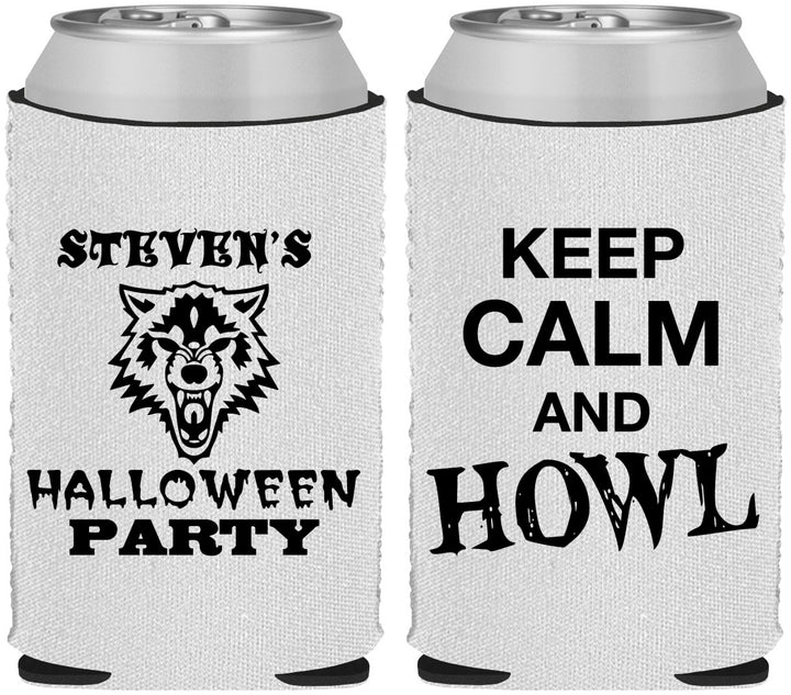 Custom Halloween Neoprene Can Coolers - Howl | 250069