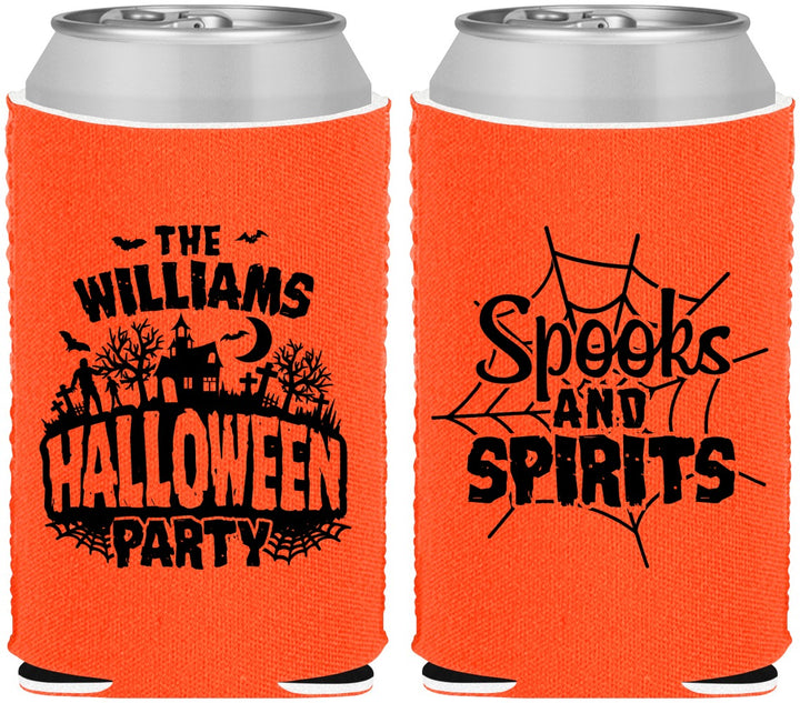 Custom Halloween Neoprene Can Coolers - Spooks Spirits | 250072