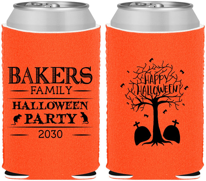 Custom Halloween Neoprene Can Coolers - Graveyard Shift | 250076