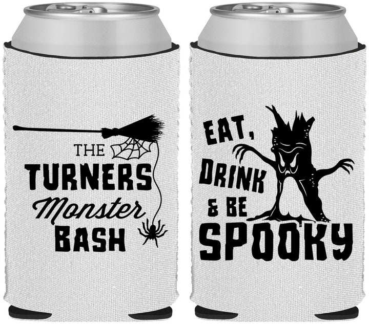 Custom Halloween Neoprene Can Coolers - Eat Drink Be Spooky | 250077