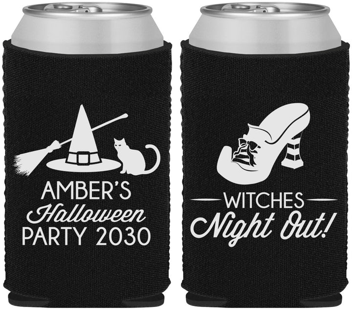 Custom Halloween Neoprene Can Coolers - Witches Night Out | 250083