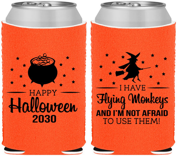 Custom Halloween Neoprene Can Coolers - Witch | 250084
