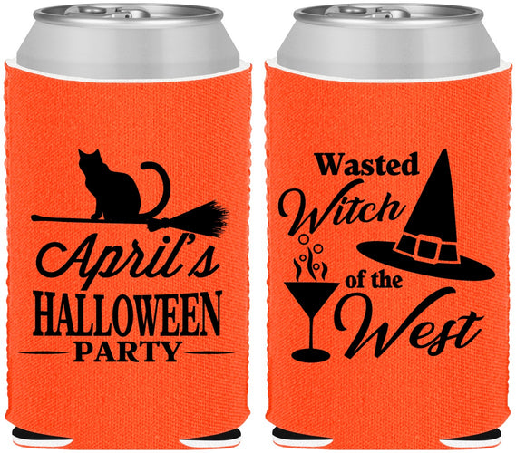 Custom Halloween Neoprene Can Coolers - Witch | 250088