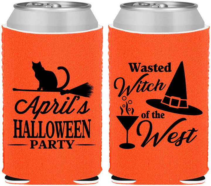 Custom Halloween Neoprene Can Coolers - Witch | 250088