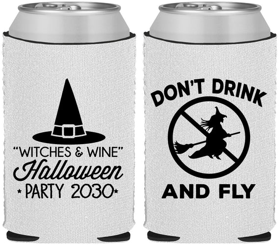 Custom Halloween Neoprene Can Coolers - Witch | 250093