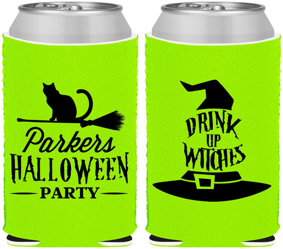 Custom Halloween Neoprene Can Coolers - Drink Up Witches | 250094