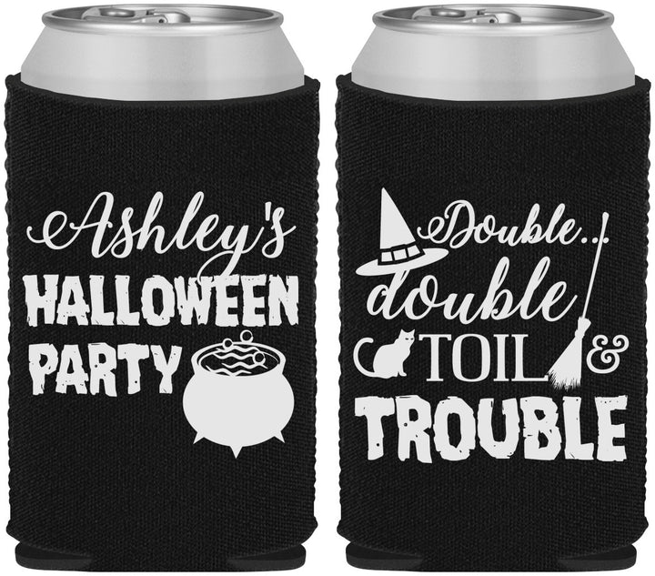 Custom Halloween Neoprene Can Coolers - Witch | 250095