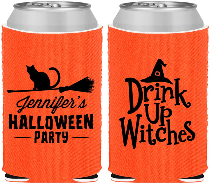 Custom Halloween Neoprene Can Coolers - Drink Up Witches | 250096