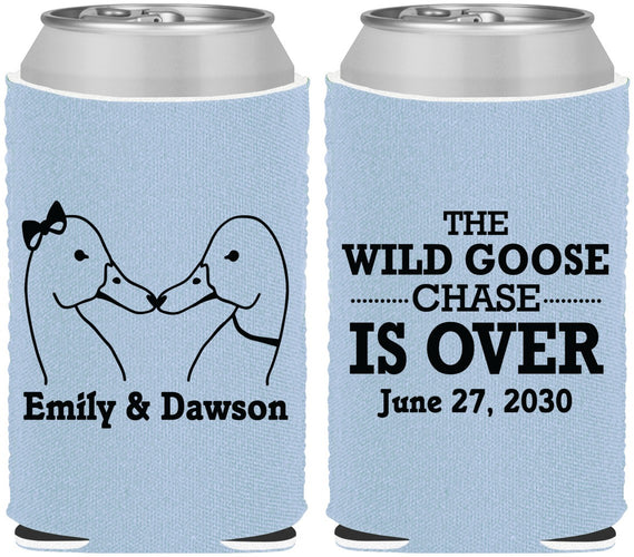 Custom Wedding Neoprene Can Coolers - Wild Goose | 251