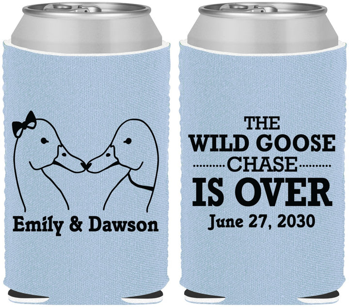 Custom Wedding Neoprene Can Coolers - Wild Goose | 251