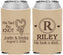 Custom Wedding Neoprene Can Coolers - We Tied The Knot | 260