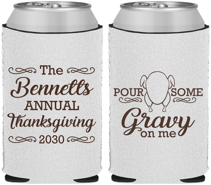 Custom Thanksgiving Neoprene Can Coolers - Turkey Gravy | 260015