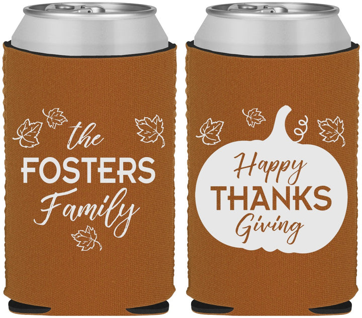 Custom Thanksgiving Neoprene Can Coolers - Pumpkin | 260016