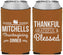Custom Thanksgiving Neoprene Can Coolers - Thankful Blessed | 260032