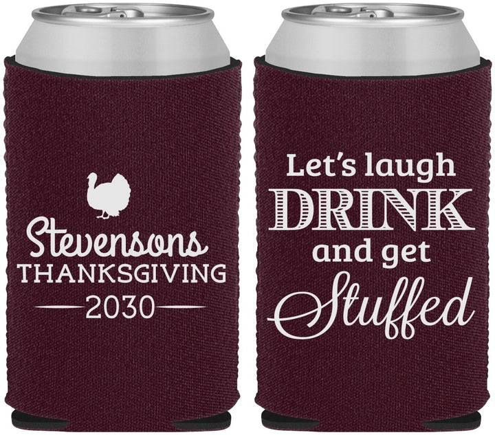 Custom Thanksgiving Neoprene Can Coolers - Turkey Stuffed | 260037