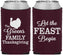 Custom Thanksgiving Neoprene Can Coolers - Let The Feast Begin | 260041