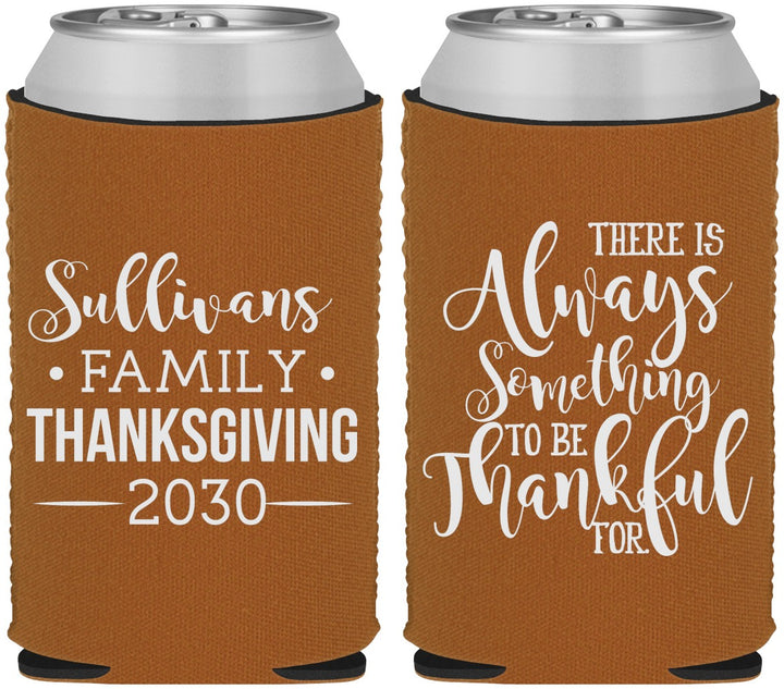 Custom Thanksgiving Neoprene Can Coolers - Thankful | 260048