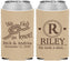 Custom Wedding Neoprene Can Coolers - We Tied The Knot | 263
