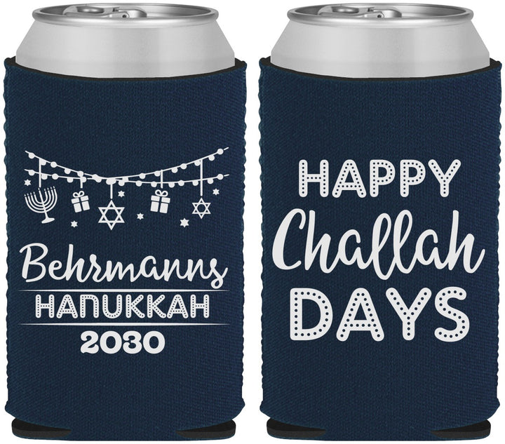 Custom Hanukkah Neoprene Can Coolers - Challah Days | 270003