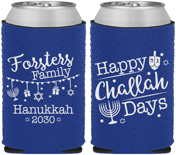 Custom Hanukkah Neoprene Can Coolers - Challah Days | 270004
