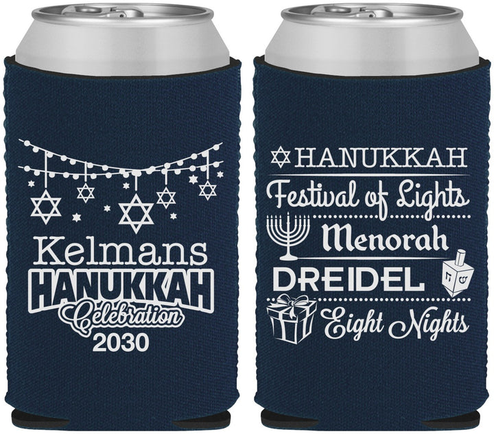 Custom Hanukkah Neoprene Can Coolers - Festival Of Lights | 270007