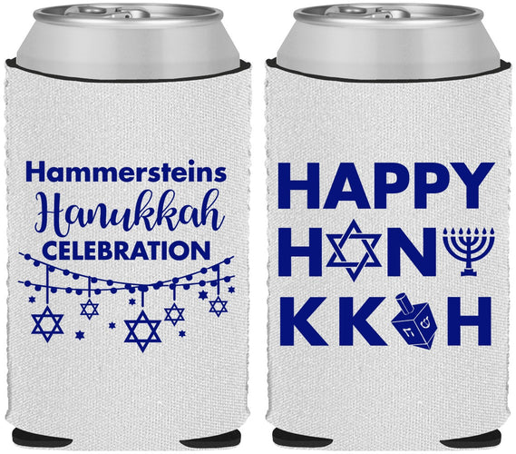 Custom Hanukkah Neoprene Can Coolers - Jewish | 270009