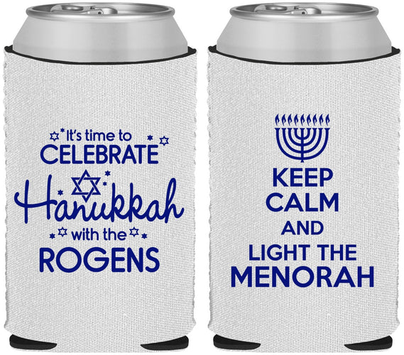 Custom Hanukkah Neoprene Can Coolers - Menorah | 270013