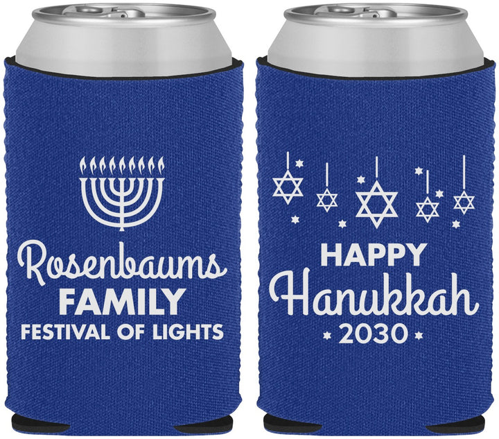 Custom Hanukkah Neoprene Can Coolers - Menorah | 270016