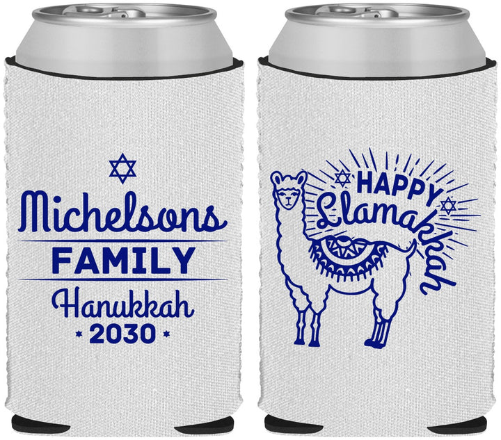 Custom Hanukkah Neoprene Can Coolers - Llamakkah | 270017