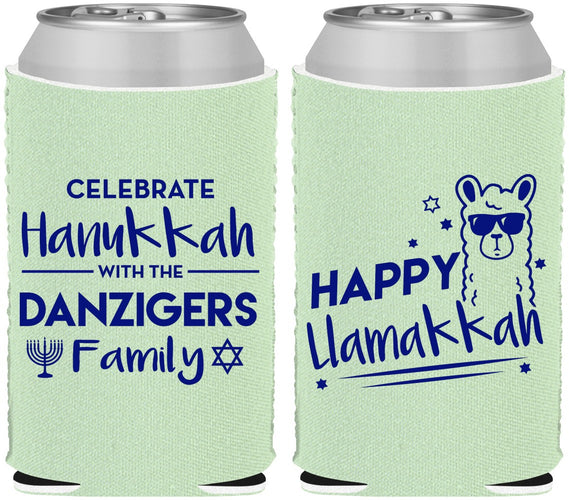 Custom Hanukkah Neoprene Can Coolers - Llamakkah | 270018