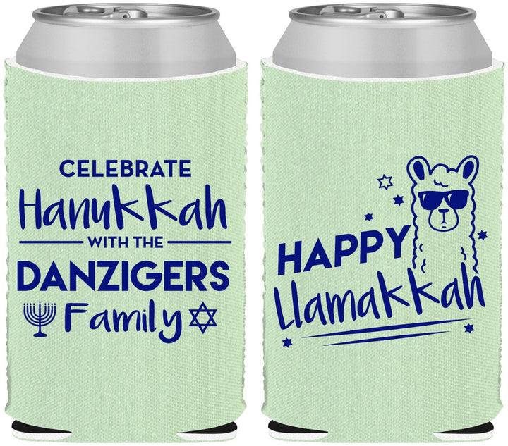 Custom Hanukkah Neoprene Can Coolers - Llamakkah | 270018