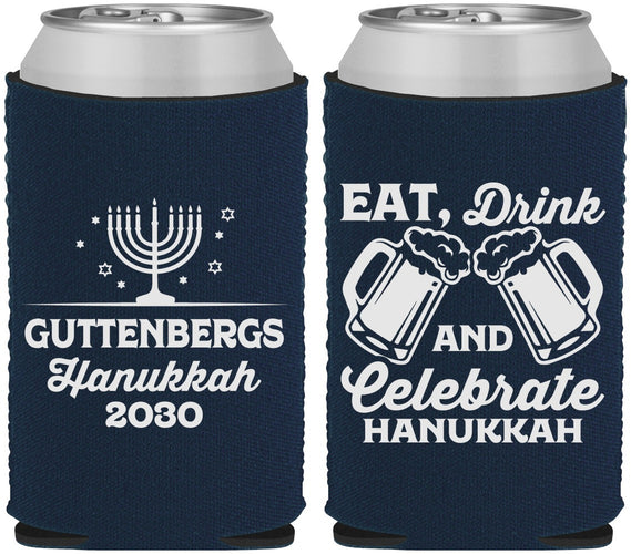 Custom Hanukkah Neoprene Can Coolers - Menorah | 270023