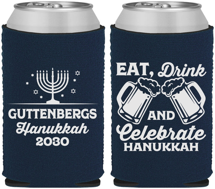 Custom Hanukkah Neoprene Can Coolers - Menorah | 270023