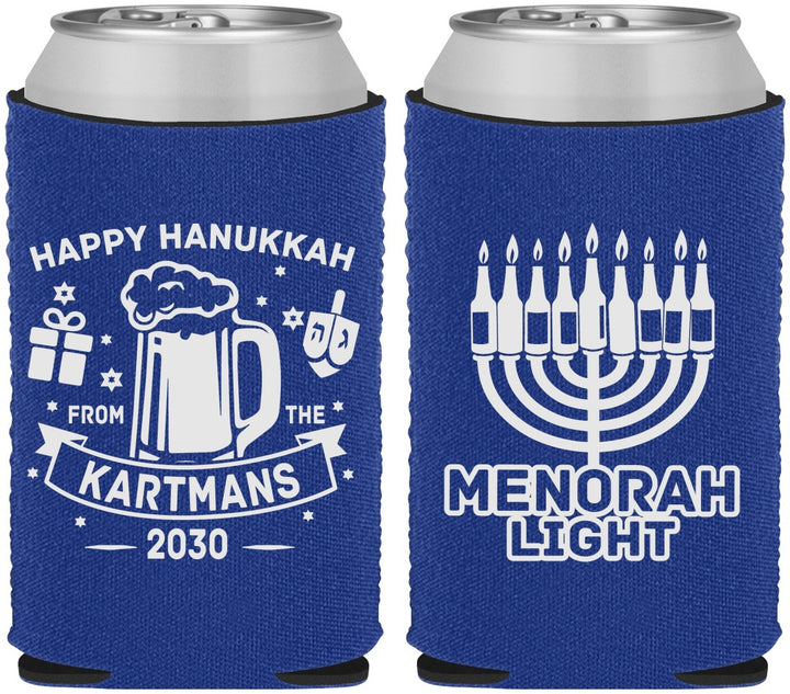 Custom Hanukkah Neoprene Can Coolers - Menorah | 270028