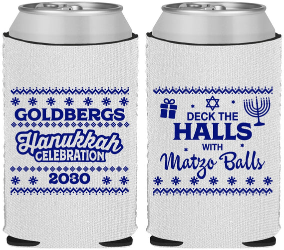 Custom Hanukkah Neoprene Can Coolers - Matzo Balls | 270029