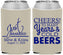 Custom Wedding Neoprene Can Coolers - Cheers Years Cold Beers | 274