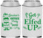 Custom Christmas Neoprene Can Coolers - Lets Get Elfed Up | 280007
