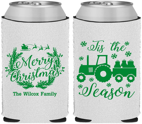 Custom Christmas Neoprene Can Coolers - Til The Season | 280019