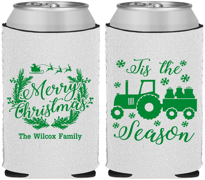 Custom Christmas Neoprene Can Coolers - Til The Season | 280019