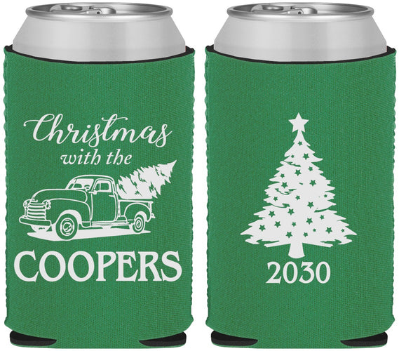Custom Christmas Neoprene Can Coolers - Naughty Af | 280025