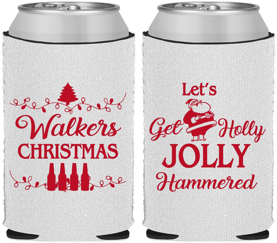Custom Christmas Neoprene Can Coolers - Let Is Snow | 280050
