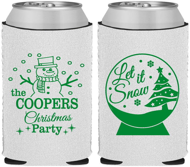 Custom Christmas Neoprene Can Coolers - Lets Get Lit | 280051