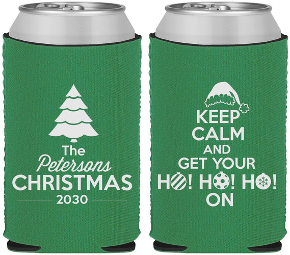 Custom Christmas Neoprene Can Coolers - Ho Ho Ho | 280061