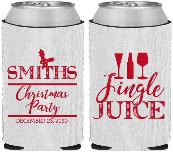 Custom Christmas Neoprene Can Coolers - Jingle Juice | 280066