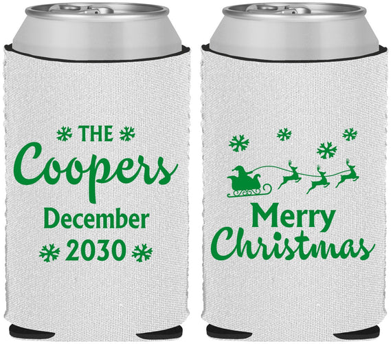 Custom Christmas Neoprene Can Coolers - Santa Claus | 280079