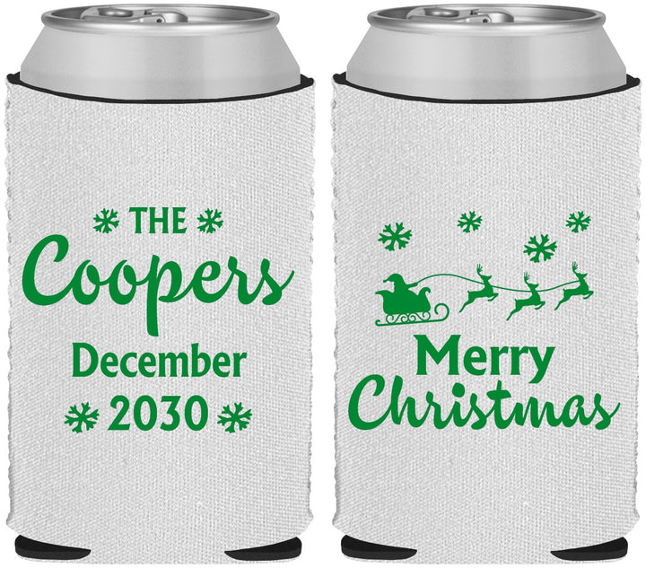 Custom Christmas Neoprene Can Coolers - Santa Claus | 280079