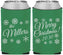 Custom Christmas Neoprene Can Coolers - Snowflakes | 280089